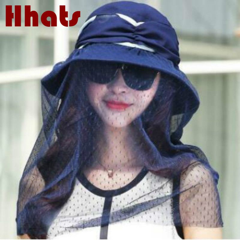 sun hat with veil