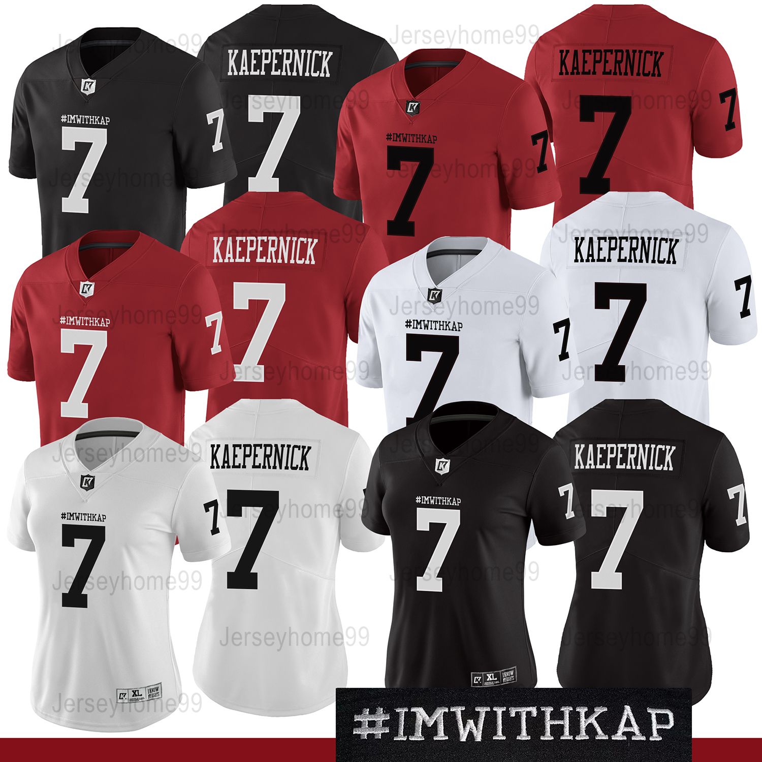 black and white kaepernick jersey