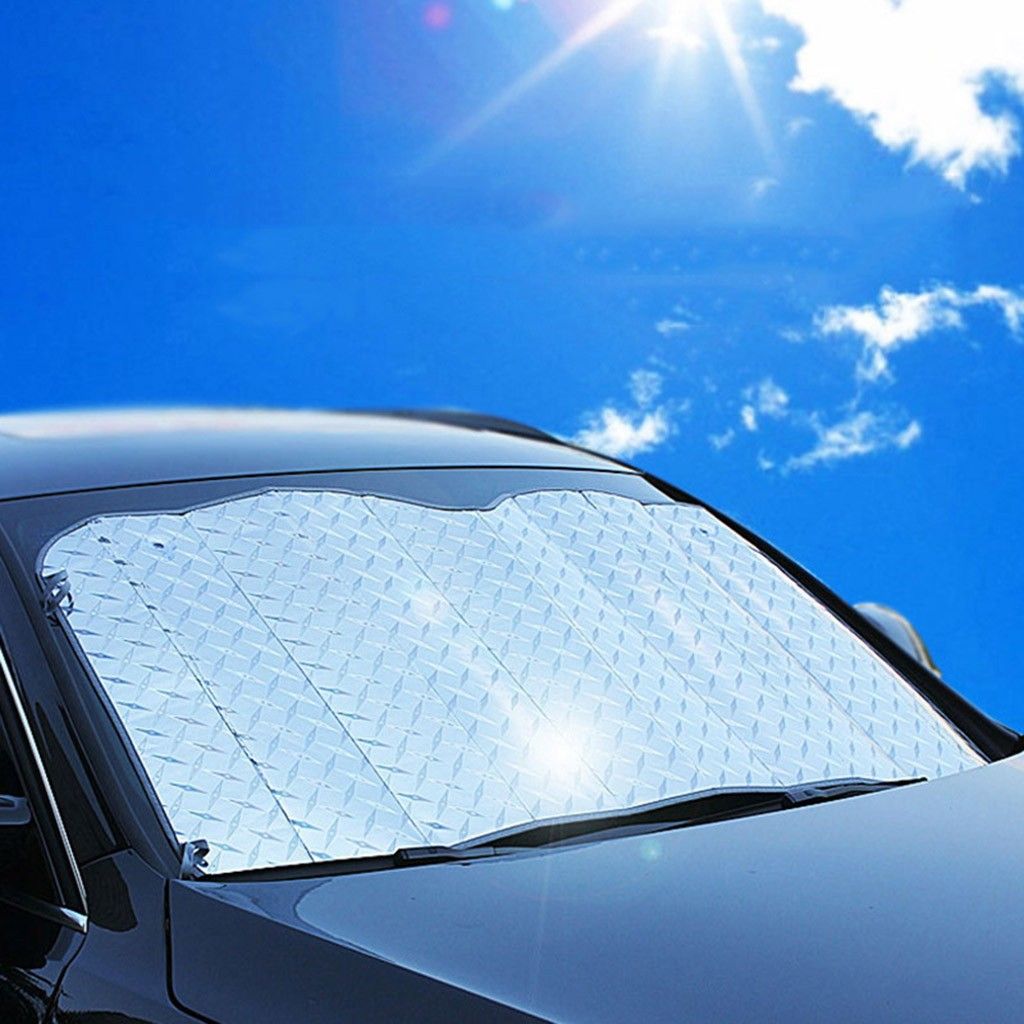 1pc Casual Foldable Car Windshield Visor Cover Front Rear Block Window Sun Shade
