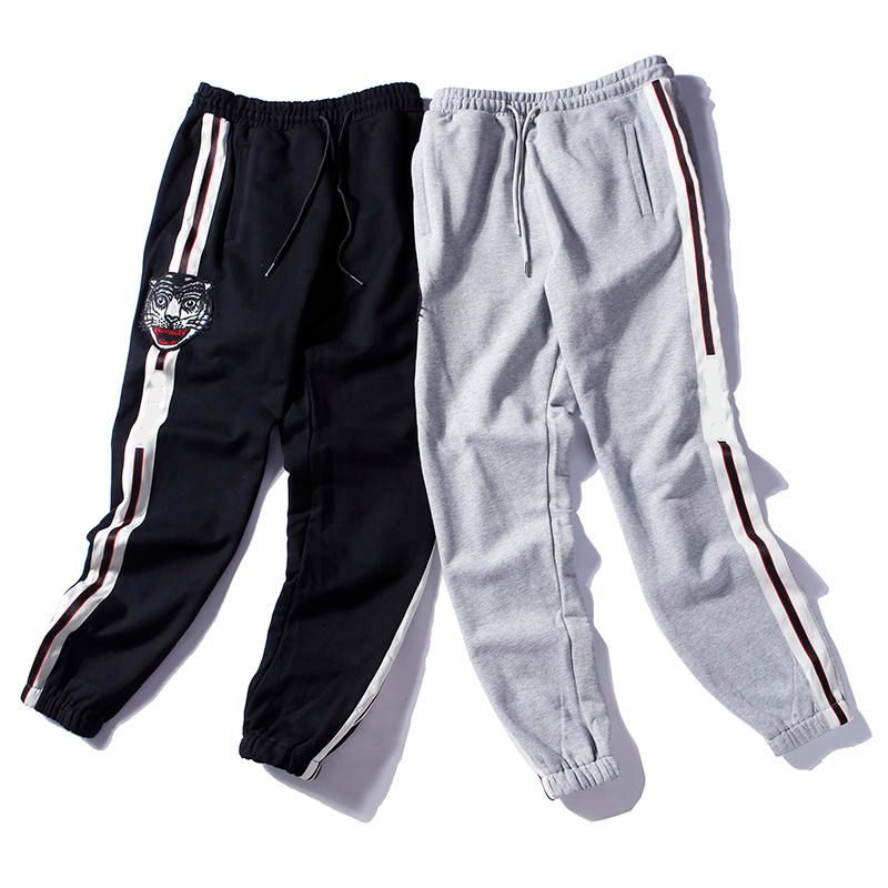 Compre Pantalones Para Hombre 2019 Primavera Otoño Nueva Marca De Diseñador  De Ropa Moda Carta Pantalón Deportivo Estilo Tiger Head Imprimir Bordado  Pantalones A 40,27 € Del Popood | Es.Dhgate.Com