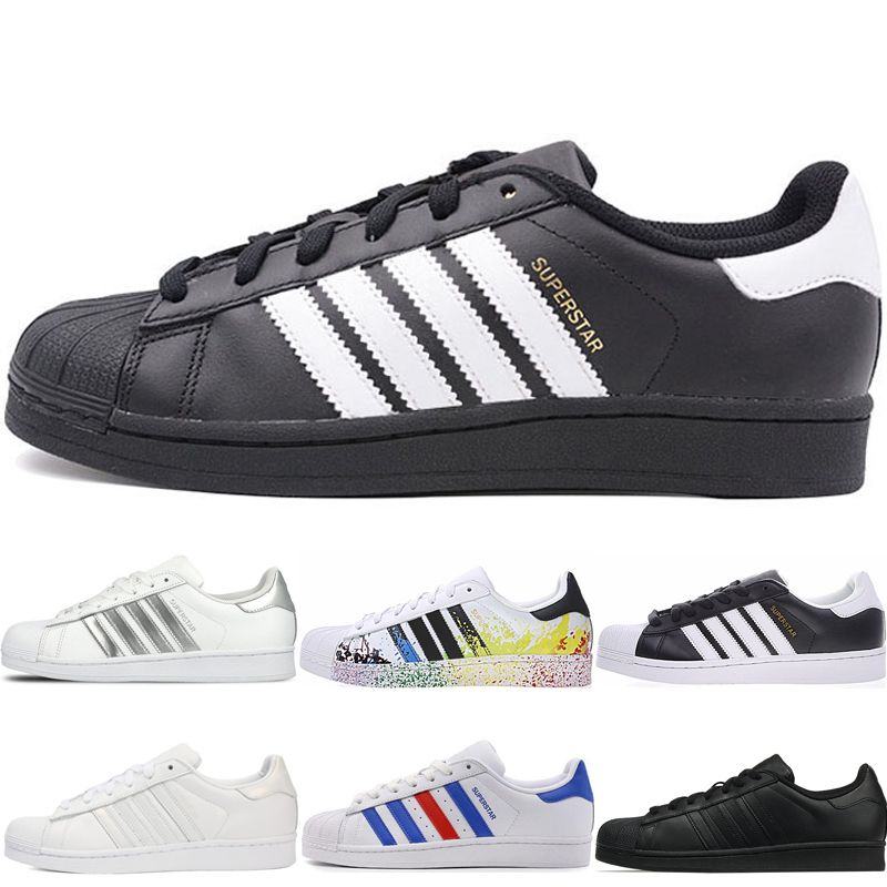 adidas star preto e branco