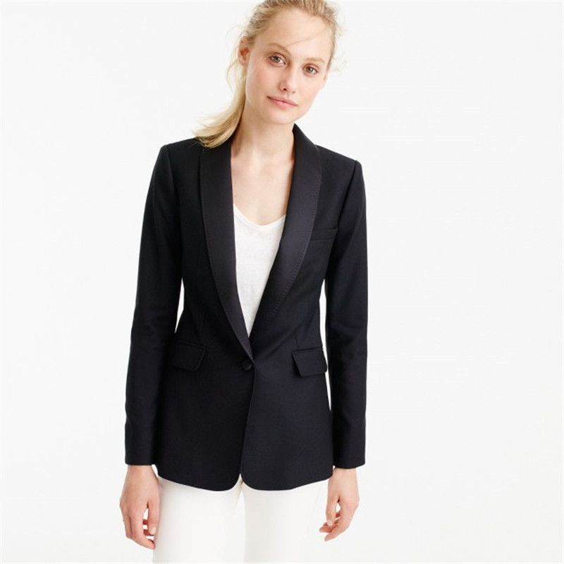 black and white pant suit