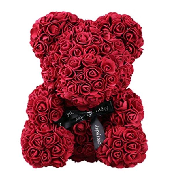 multicolor rose bear