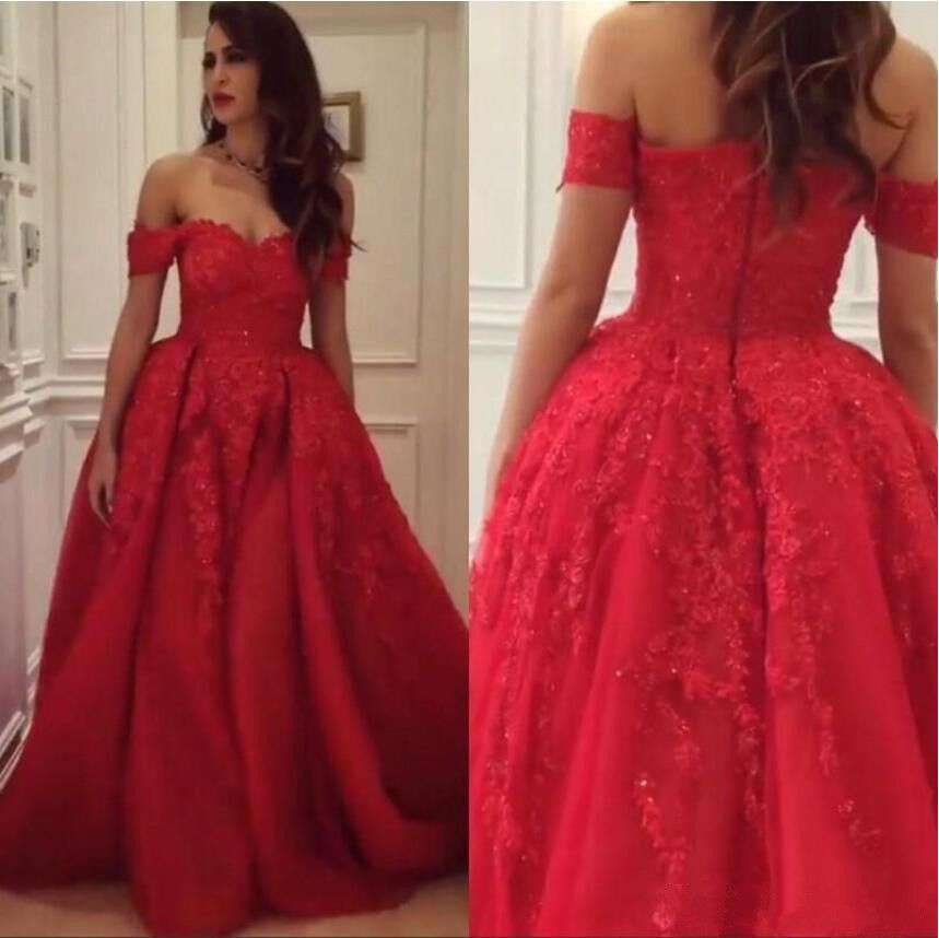 beautiful red dresses evening