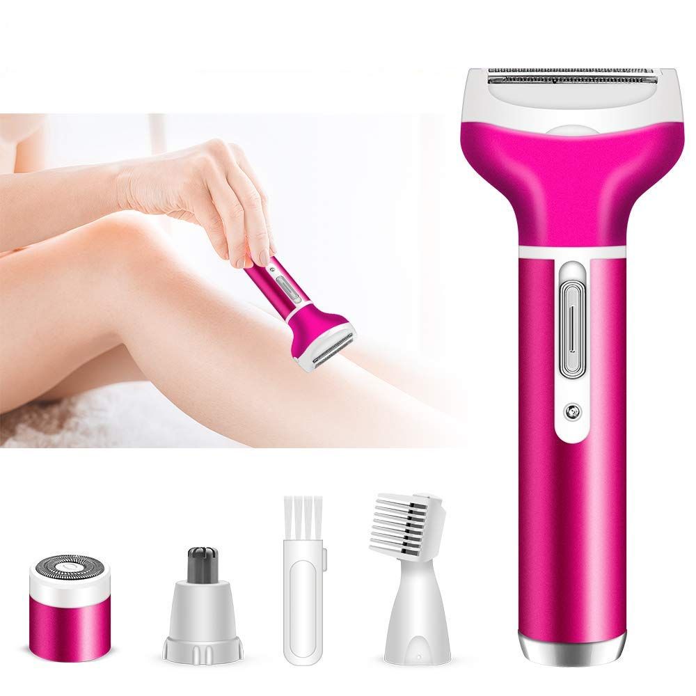 Electric Epilator Razor for Women, Lady Shaver, 4 in 1 Rechargeable Cordless Painless Wet & Dry Electric Epilator Razor for Women, Lady Shaver, 4 in 1 Rechargeable Cordless Painless Wet & Dry
