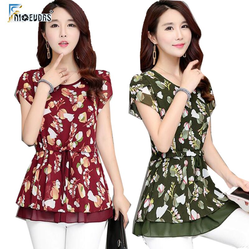 Women O Neck O Neck Bandage Printed Blouse Tank Sequin Clothes Top