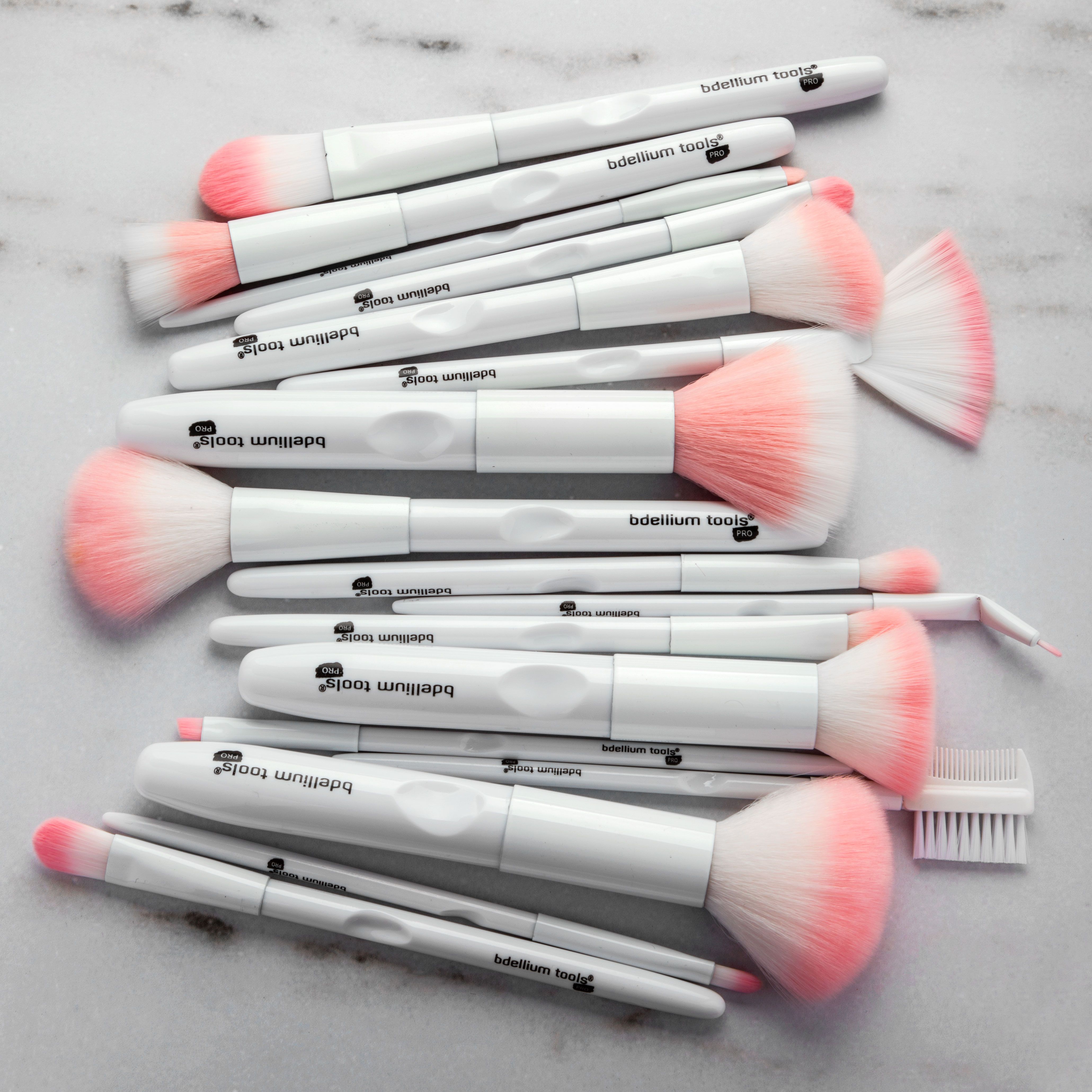White Makeup Brushes Set Powder Foundation Blusher Brush Lip Eyeshadow