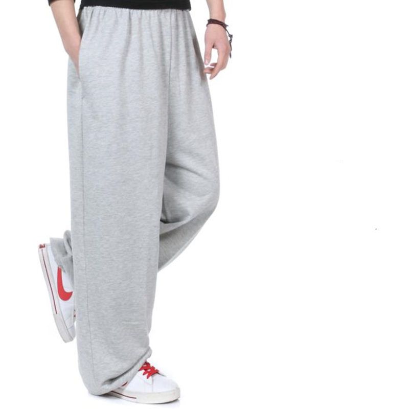 mens wide bottom joggers