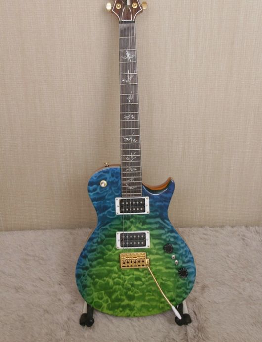 Laguna Guitar Electric - Collection Paul Reed Laguna Dragons Breath Quilted Maple Top Electric Guitar Tremolo Bridge Natural Binding Brushstroke Birds Inlay Electric Guitars Under 100 Cheapest Electric Guitars From Ac Dc 178 4 Dhgate Com
