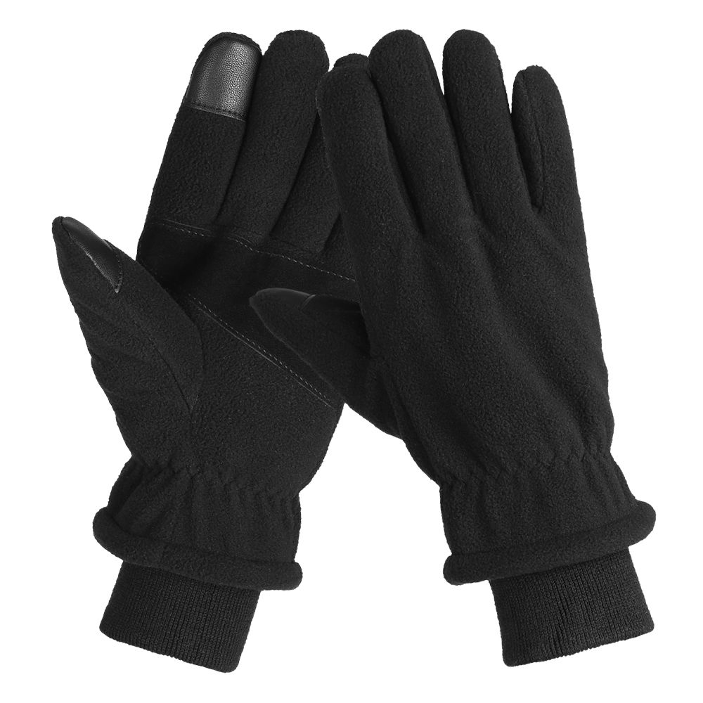 Mens Ladies Thermal Fingerless Half Gloves Adults Shooting Fishing Winter Warm