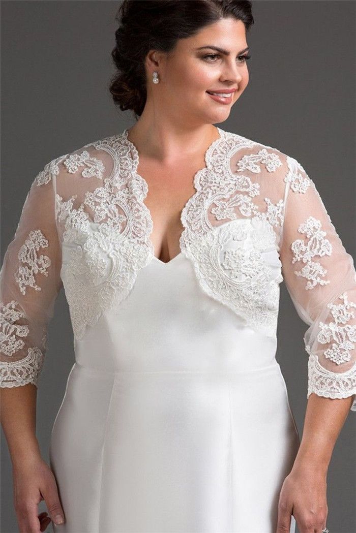 wedding dress bolero plus size