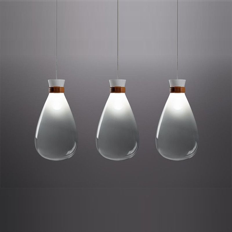 Modern Clear Grey White Glass Pendant Lamp Hanging Ceiling Light Aluminum Acrylic Chandelier Loft Decor Fixture Pa0583 Black Pendant Light Pendant