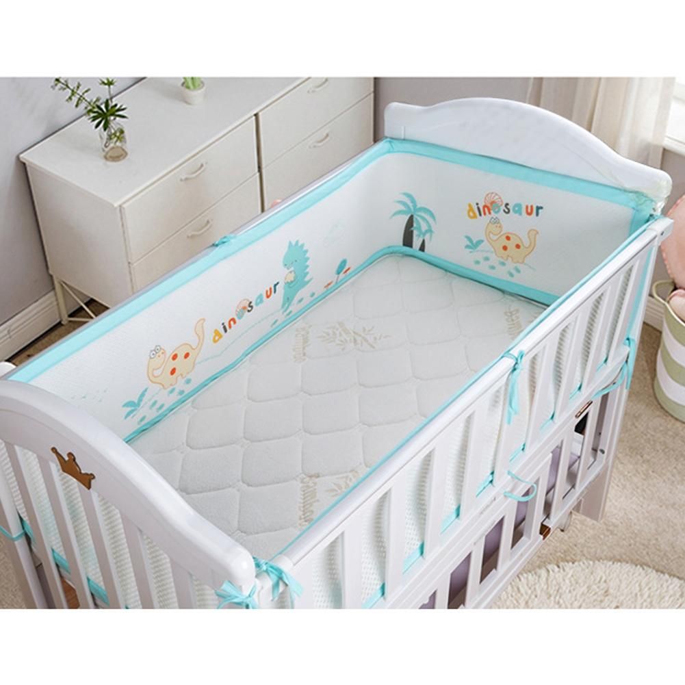 3d Breathable Crib Bumper Pads For Standard Crib Washable Padded