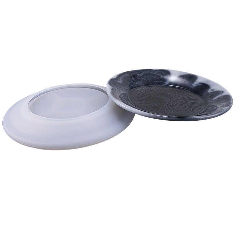 Anivia Stampi in Silicone per la Fabbricazione di Piatti in Ciotola di Resina Mold Stampo in Resina epossidica di Cristallo UV Strumento Artigianale Fai-da-Te Colore Casuale 