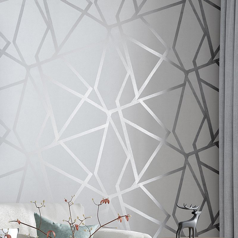 Wallpapers Grey Geometric Wallpaper For Living Room Bedroom Gray White Patterned Modern Design Wall Paper Roll Wallpapers Grey Geometric Wallpaper For Living Room Bedroom Gray White Patterned Modern Design Wall Paper Roll