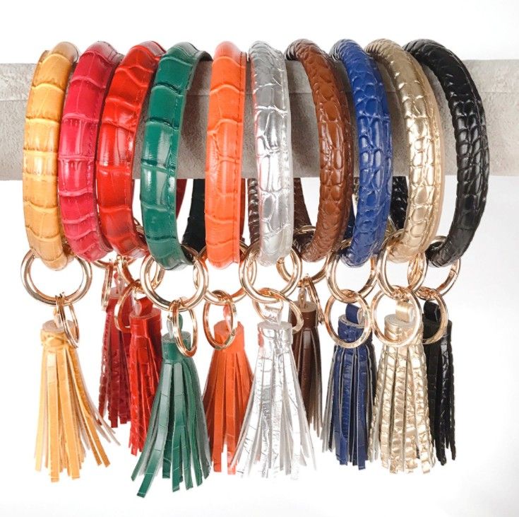 Leather Wristlet Keychain Wholesale