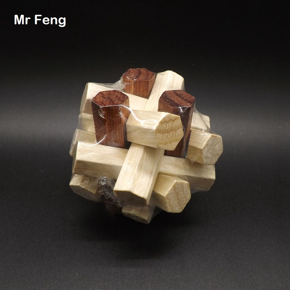 wooden puzzle hexagon