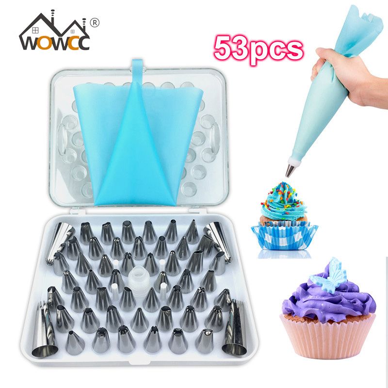 2021 Silicone Cake Decorating Tips Set Icing Piping Cream Pastry Bag Stainless Steel Nozzle Set Diy Kitchen Accessories T191213 From Hai08 13 72 Dhgate Com