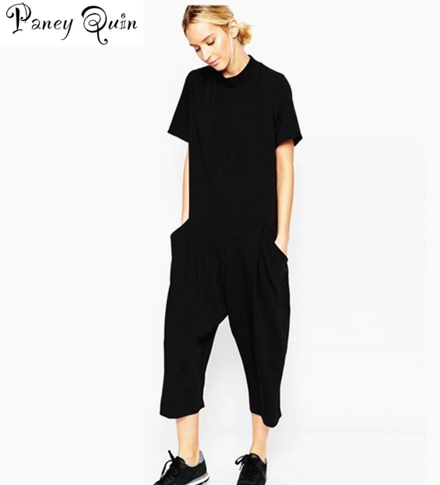 black casual jumpsuit