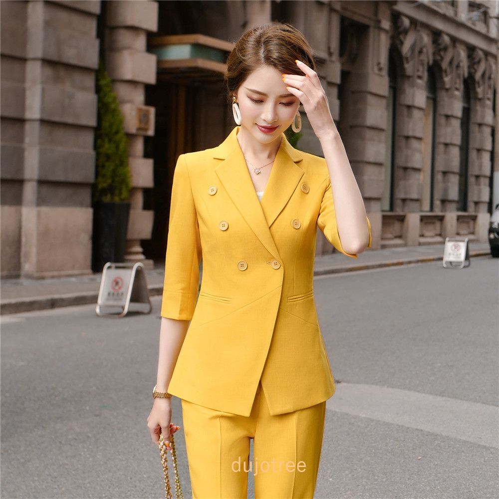 BS965 Women Suits Slim Summer Half 