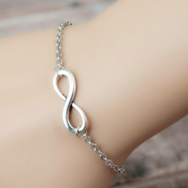 Compre Moda Infinito Bowknot Pulseras De Plata Hombres Góticos Clásicos Encantos De Cadena Pulsera De La Amistad Para Los Hombres Brazalete Accesorios De La Joyería A 0 86 Del Zp552366 Dhgate Com