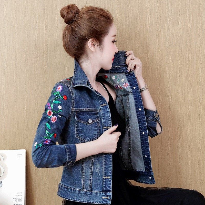 short denim jacket ladies