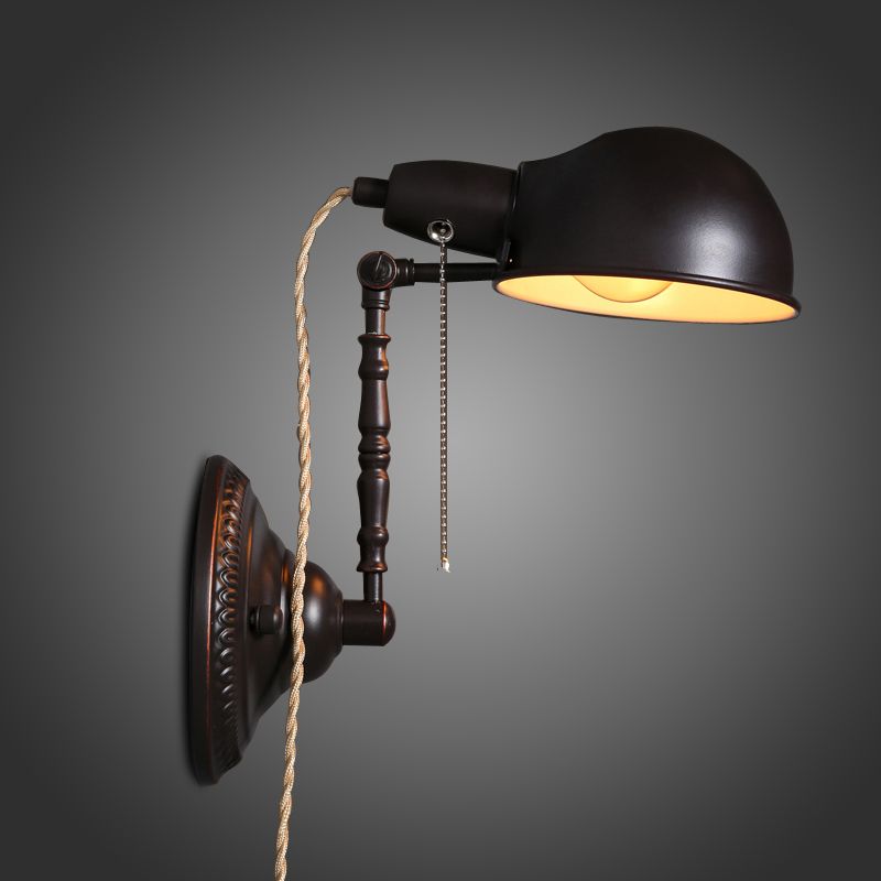 2020 Retro Bronze Vintage Industrial Adjustable Plug In Indoor Wall Sconce Lamp With Cord And Light Fixture For Rustic From Jiayoujia 93 46 Dhgate Com