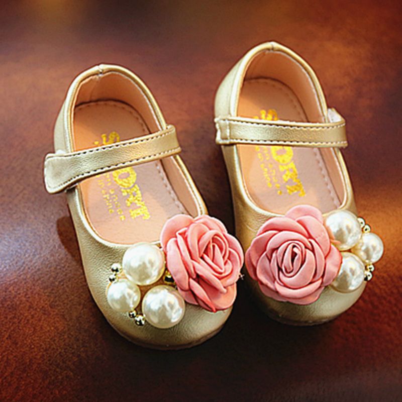 rose gold shoes for baby girl