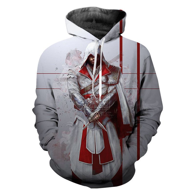 Assassins Creed Hoodies 3D Streetwear Hoody Assassin/'s Long sleeve Pullover