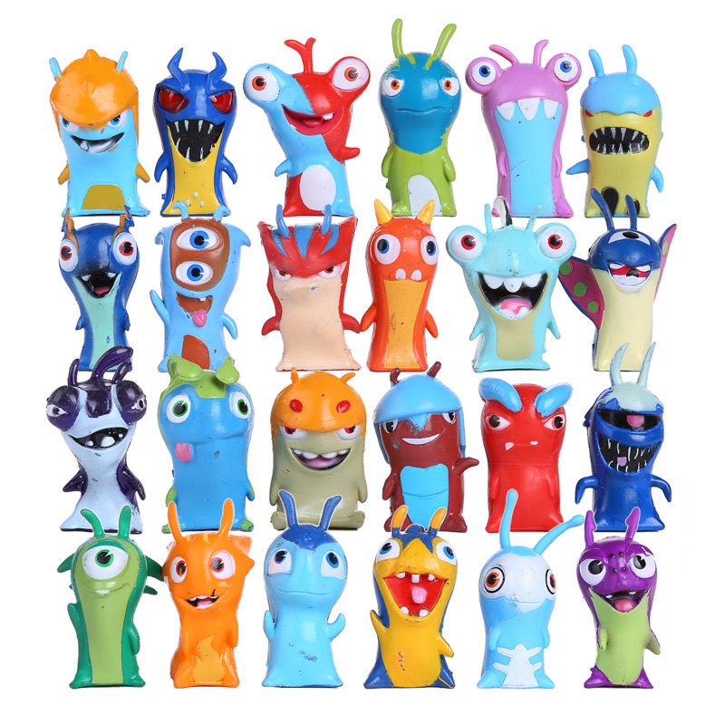 Un Juego de Acción 5 cm Mini Slugterra Anime Figuras Juguetes