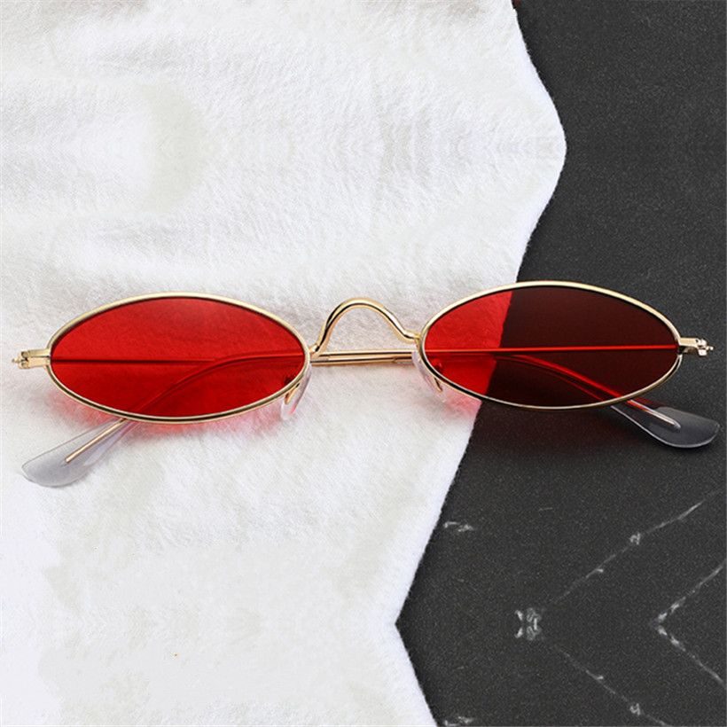Compra Gafas De Sol Ovaladas Rojas Hombres Mujeres De La Vendimia Gafas De  Sol Mujer Hombre Metal Pequeñas Gafas Redondas Barato | Entrega Rápida Y  Calidad | DHgate Spain \u0026 Mexico
