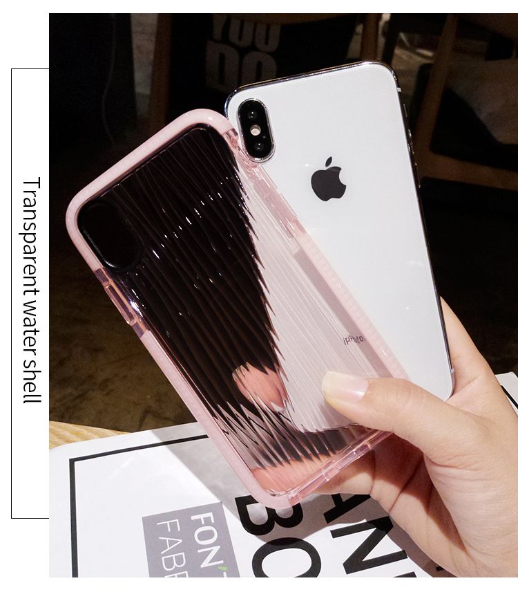 Funda protectora de agua de TPU para iPhone X Funda protectora transparente para Apple iPhone