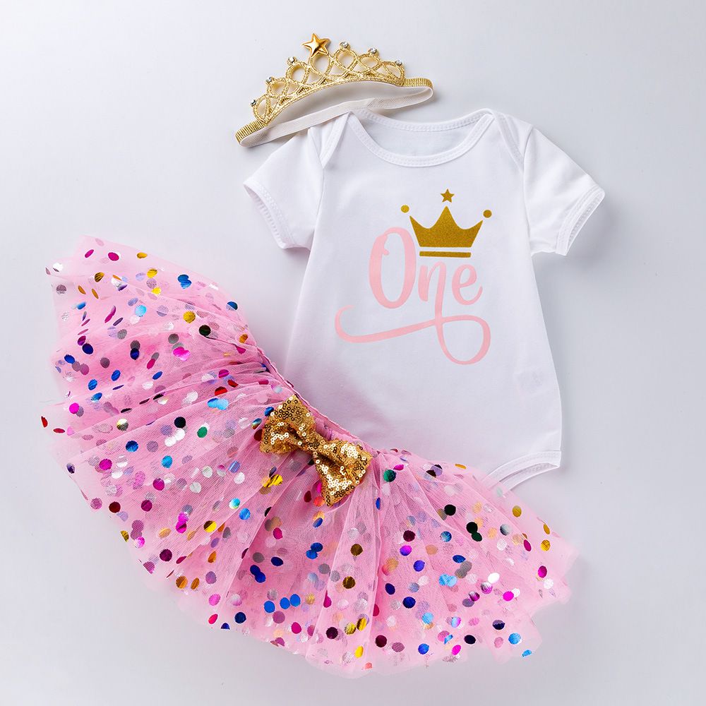 Acheter Vente Chaude De Bebe 1er Anniversaire Dot Tutu Jupe 9 Styles 0 24 Mois Nouveau Ne Romper Robe En Coton Romper Rose Jupe Tulle Bandeau Set De 7 66 Du Elaine1985 Fr Dhgate Com