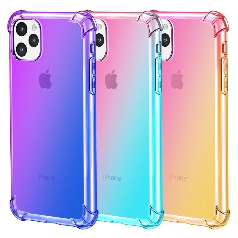 Gradient Soft Transparent Clear Tpu Phone Case For Iphone 12 11 Pro Max 6s 7 8 Plus X Xs Xr Airbag Shockproof Cover Customized Phone Cases Cute Phone Cases From Boxcase 0 96 Dhgate Com