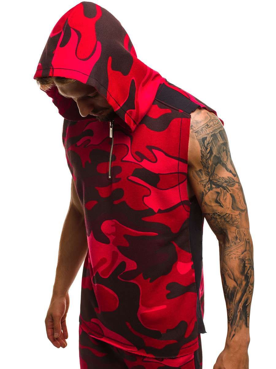 Compra Camisetas Sin Mangas Chaleco Con Capucha Para Hombre Chaleco De Manga  Corta Con Estampado Deportivo En 3D De Algodón Deportivo Camiseta Con  Capucha Con Capucha Para La Venta Barato | Entrega
