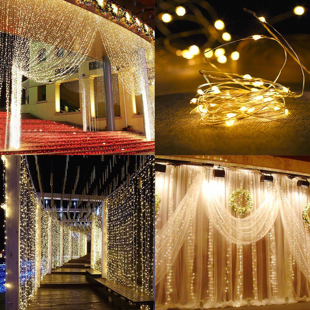 Outdoor LED Fairy String Light garland Party Lights for Home Wedding Christmas