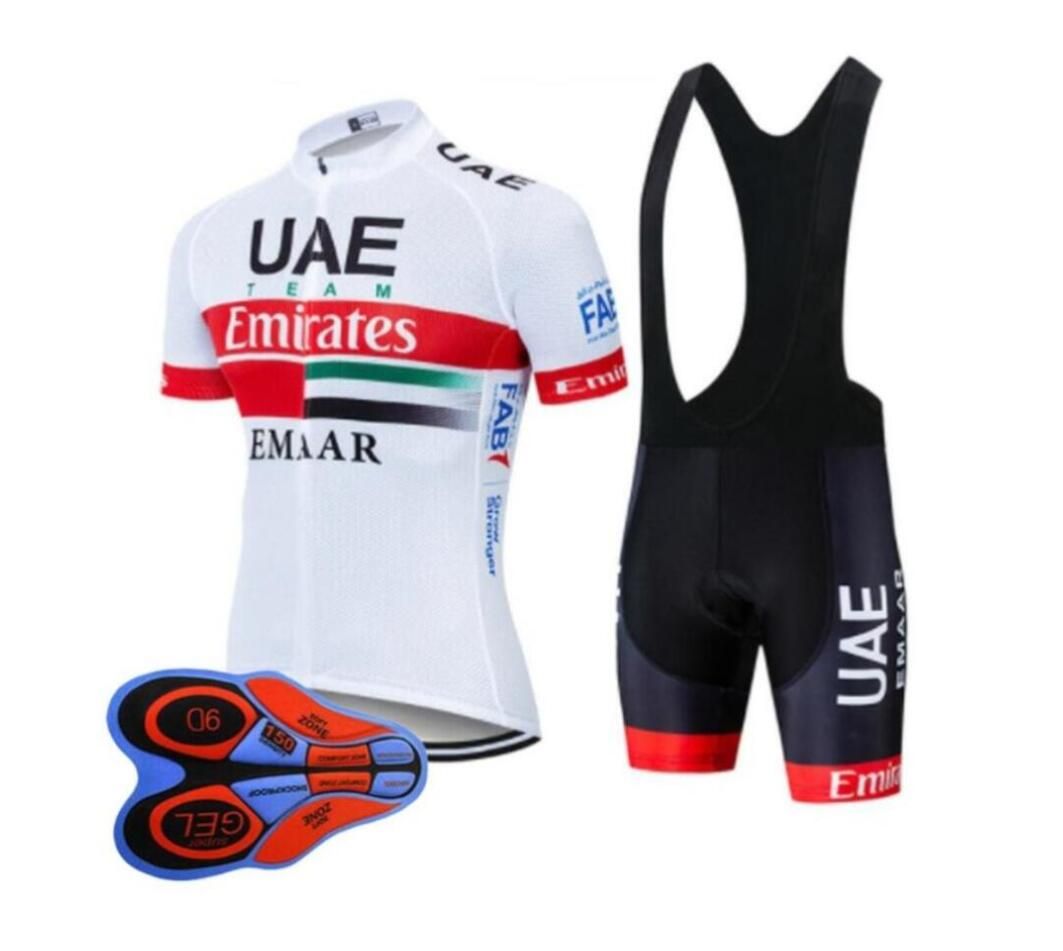 UAE Team 2019 Men Cycling Jersey MTB Bike Clothing Bicycle Shirt Bib