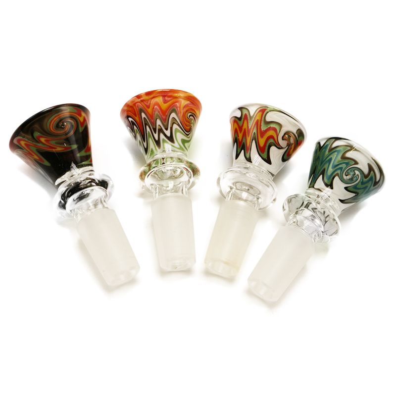 Discount Healthy_Cigarette G042 Smoking Bowls Wig Wag Glass Bowl 14mm