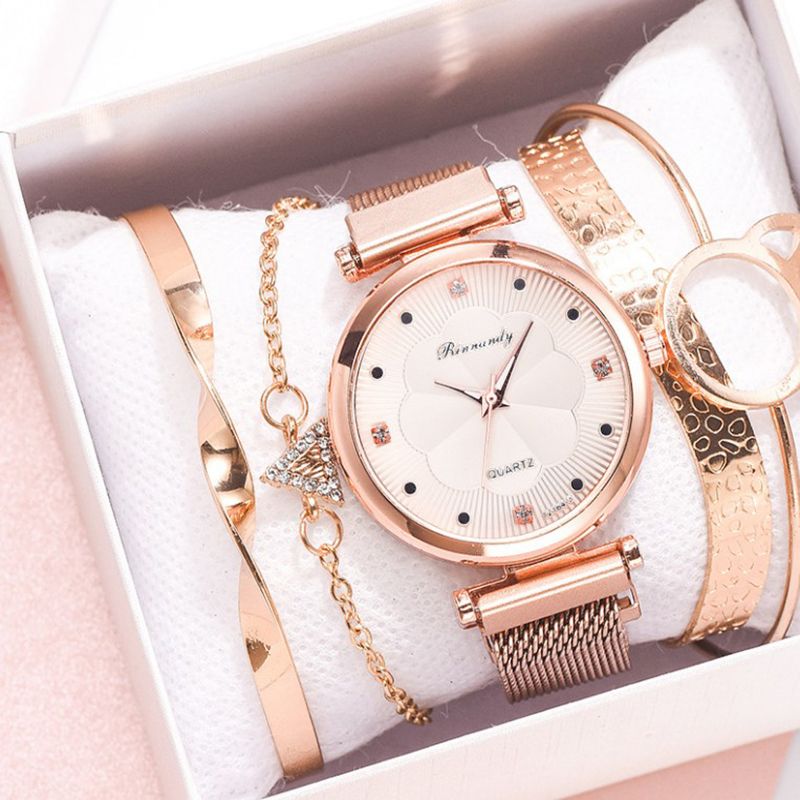 Fashion Watch For Women Stylish Watch Bracelet Set Ladies Quartz Big Round Dial Wrist Watches Womens Set Wrist Watch Buy Online Online Shopping Wrist Watch From Pantalets 15 23 Dhgate Com