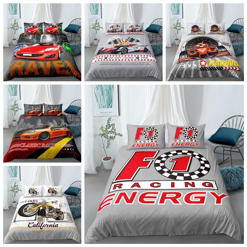 racing car single bedding sets