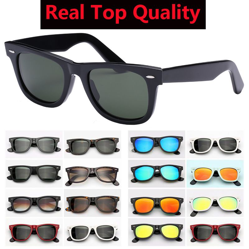 G15 Glass Lenses Designer Men Women Sunglasses Ray Model 2140 Acetate