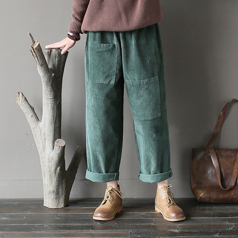 baggy corduroy trousers