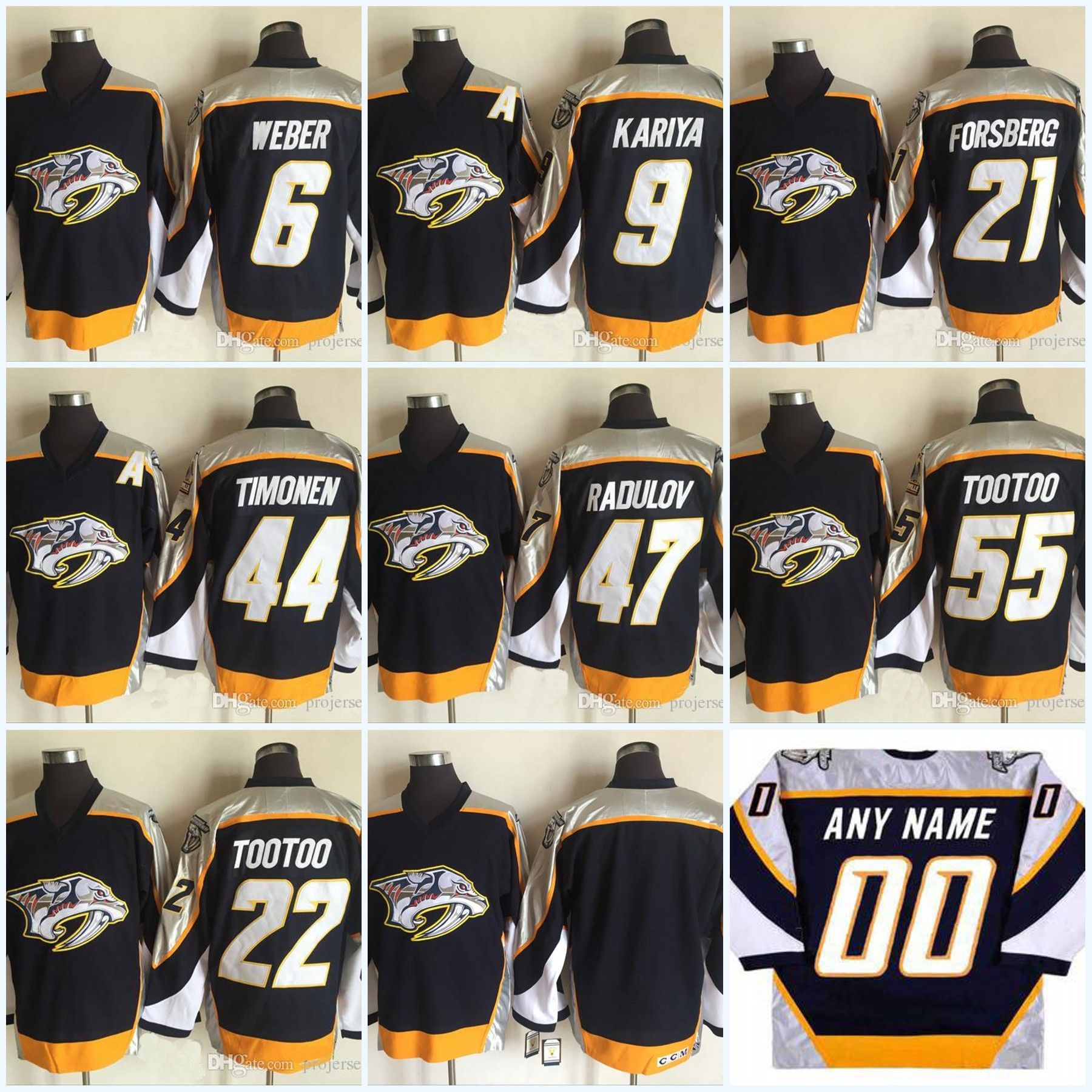 nashville predators navy jersey