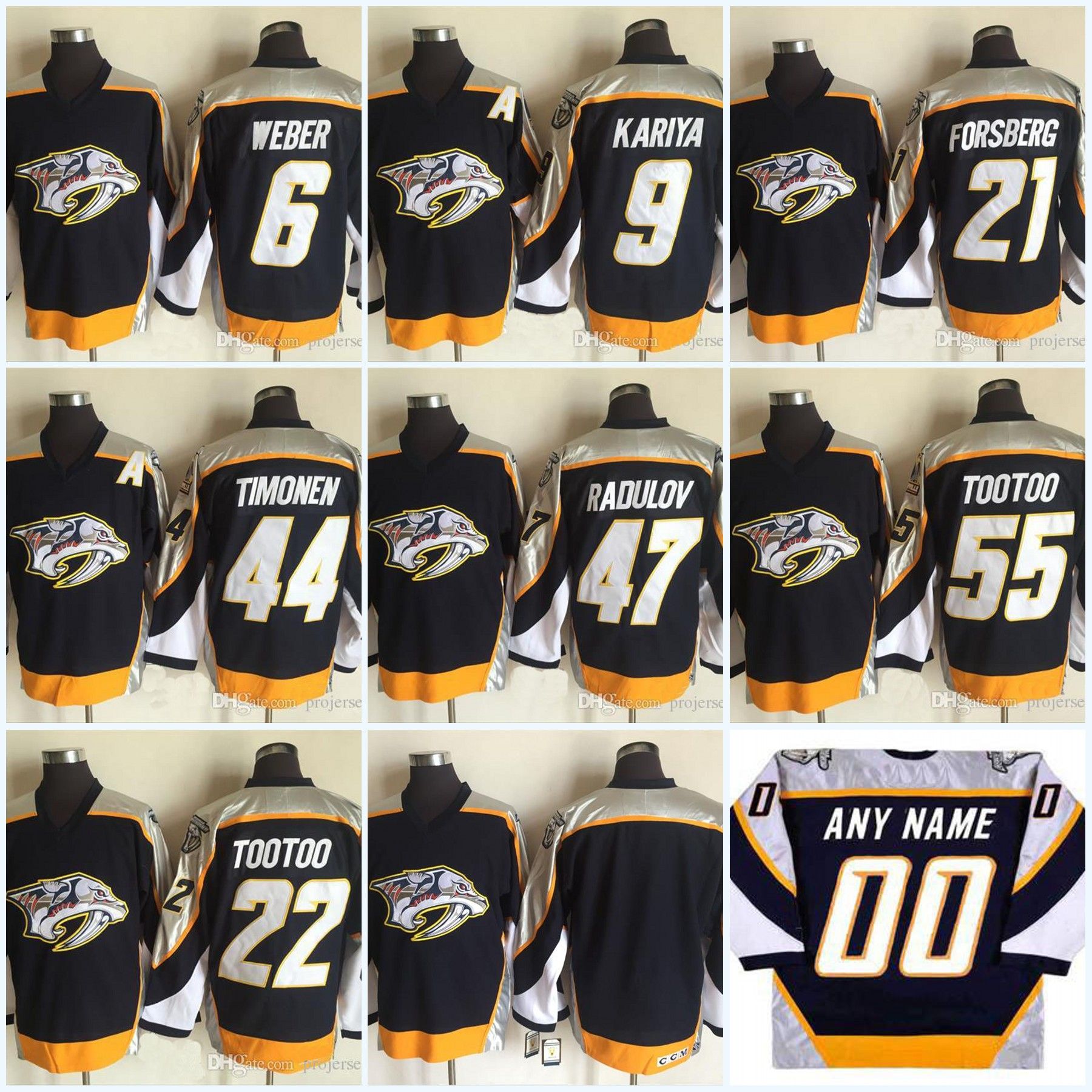 CCM Nashville Predators Jersey Stitched 