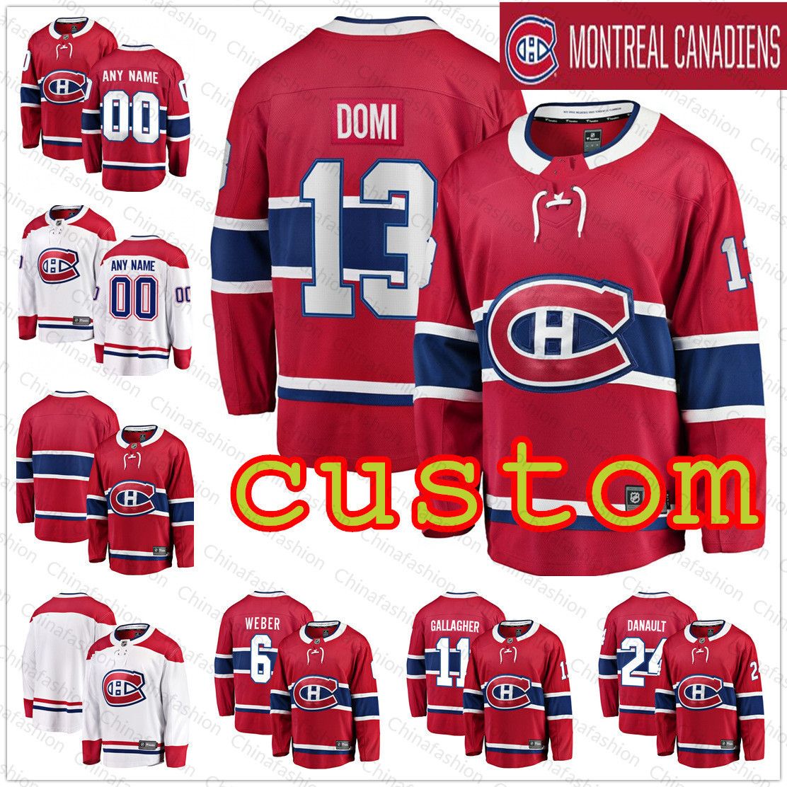 custom montreal canadiens jersey