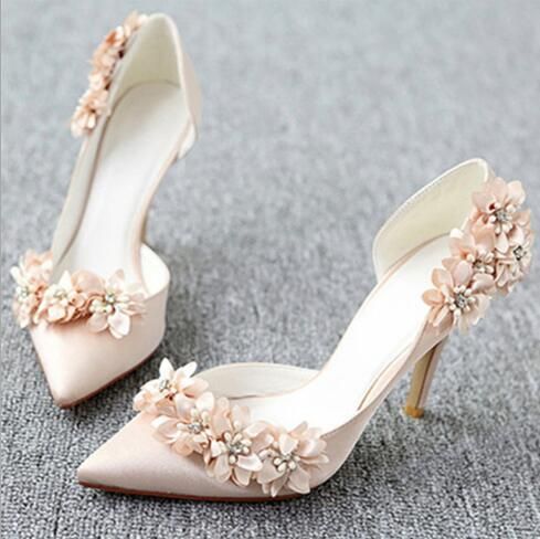 champagne bridesmaid shoes