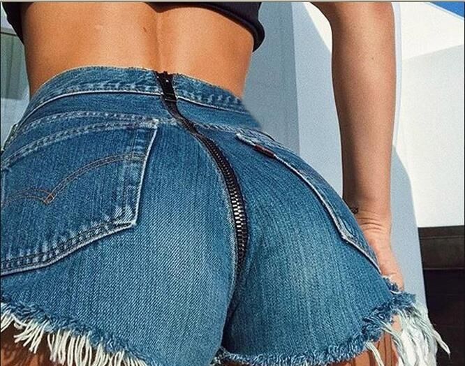 jeans butt zipper