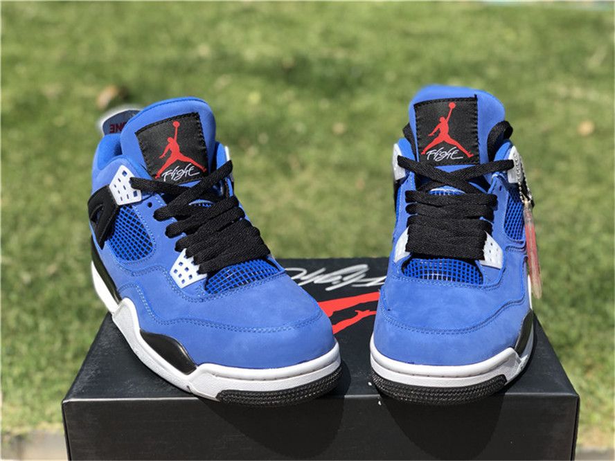 Acquistare Eminem X Nike Air Jordan Retro 4 Encore 314254 704 2019 Blue  White IV Kicks Men Basketball Sports Shoes Sneakers Best Quality Trainers  Economico | Consegna Veloce E Qualità | It.Dhgate
