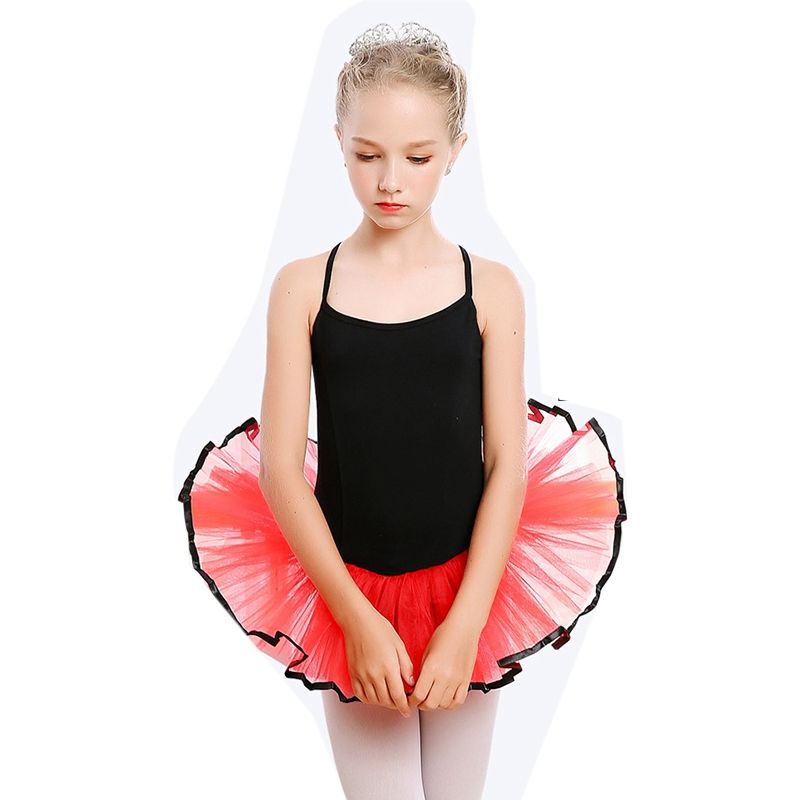 New Ballerina Gymnastics Girls Leotard Dress Ballet Dancewear Party Kids Clothes
