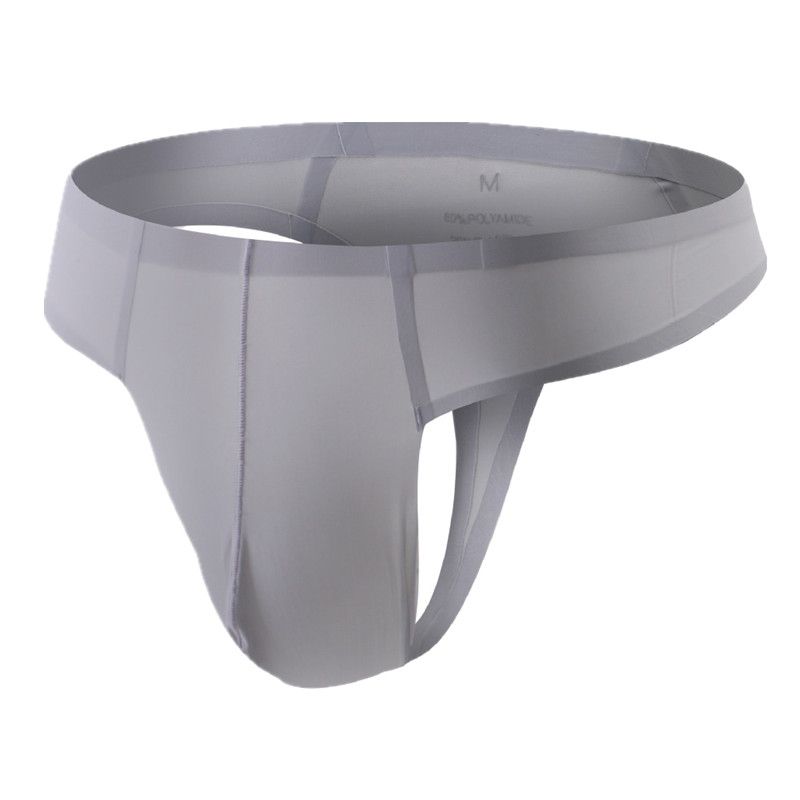 Compra Ropa Interior Sexy Hombres Tanga Tangas Sólido Delgado Hielo Seda  Pene Bolsa De Cintura Baja Sin Costura T Bragas Hombre Lencería Barato |  Entrega Rápida Y Calidad | Es.Dhgate